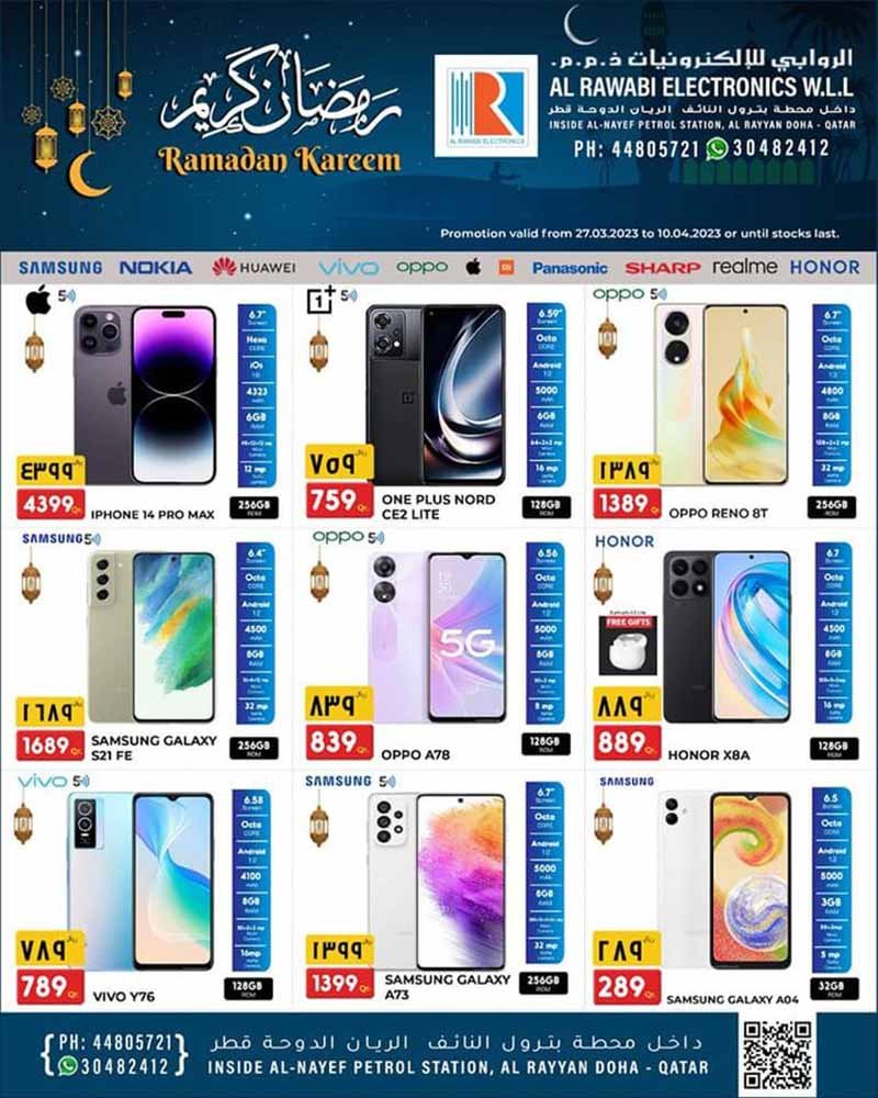 Read more about the article Al Rawabi Electronics Ramadan Qatar Offers from 27-03 to 10-04