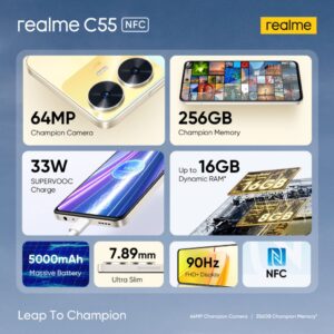 Read more about the article realme C55 Qatar with 6.72″ FHD+ 90Hz display, mini capsule, Helio G88, up to 8GB RAM, 5000mAh battery announced