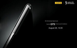 Read more about the article realme GT5 Qatar with up to 240W fast charging to be announced on August 28